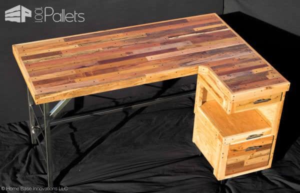 Industrial Standing Executive Desk From Repurposed Pallets Pallet Desks & Pallet Tables Industrial Standing Executive Desk From Repurposed Pallets Pallet Desks & Pallet Tables