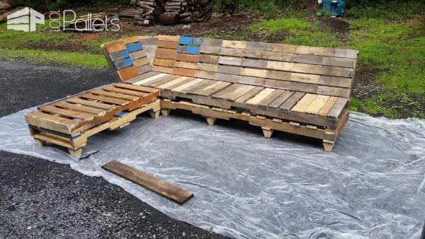 Outdoor Pallet Relaxation Sofa Lounges & Garden Sets Pallet Sofas & Couches Outdoor Pallet Relaxation Sofa Lounges & Garden Sets Pallet Sofas & Couches