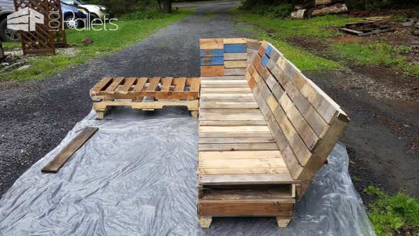 Outdoor Pallet Relaxation Sofa Lounges & Garden Sets Pallet Sofas & Couches Outdoor Pallet Relaxation Sofa Lounges & Garden Sets Pallet Sofas & Couches