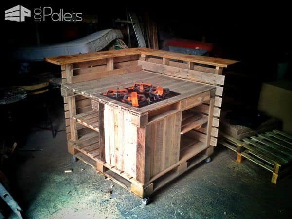 Pallet Mobile Kitchen Island Pallet Desks & Pallet Tables Pallet Mobile Kitchen Island Pallet Desks & Pallet Tables