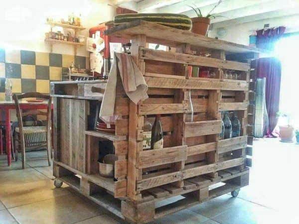 Pallet Mobile Kitchen Island Pallet Desks & Pallet Tables Pallet Mobile Kitchen Island Pallet Desks & Pallet Tables