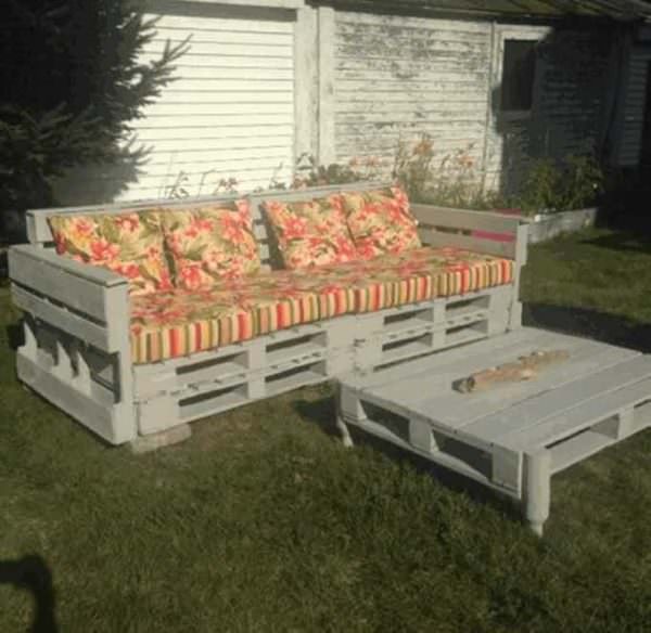 Pallet Wooden Garden Couch Lounges & Garden Sets Pallet Sofas & Couches Pallet Wooden Garden Couch Lounges & Garden Sets Pallet Sofas & Couches