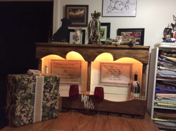 Wine Rack for a Wedding Gift Pallet Cabinets & Wardrobes Wine Rack for a Wedding Gift Pallet Cabinets & Wardrobes