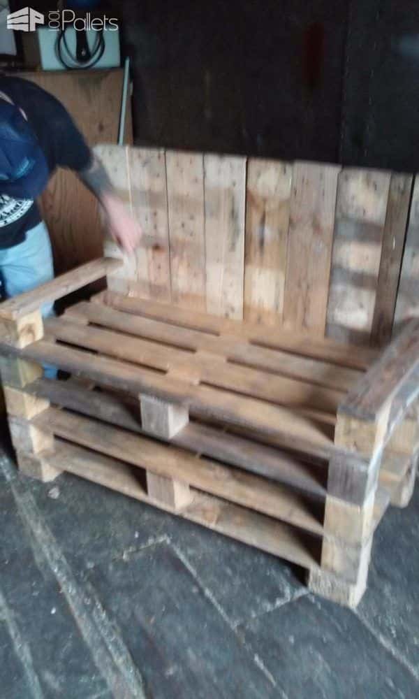 Bill’s Bench: Love Seat From Three Pallets Pallet Benches, Pallet Chairs & Stools Bill’s Bench: Love Seat From Three Pallets Pallet Benches, Pallet Chairs & Stools
