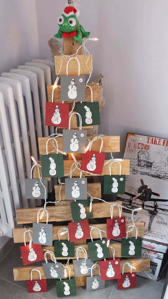 Pallet Advent Calendar Fun Pallet Crafts for Kids Pallet Advent Calendar Fun Pallet Crafts for Kids