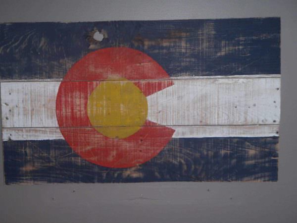 Colorado Pallet Flag Pallet Wall Decor & Pallet Painting Colorado Pallet Flag Pallet Wall Decor & Pallet Painting