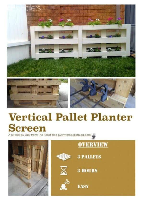 Vertical Pallet Planter Screen English Tutorials Garden Vertical Pallet Planter Screen English Tutorials Garden