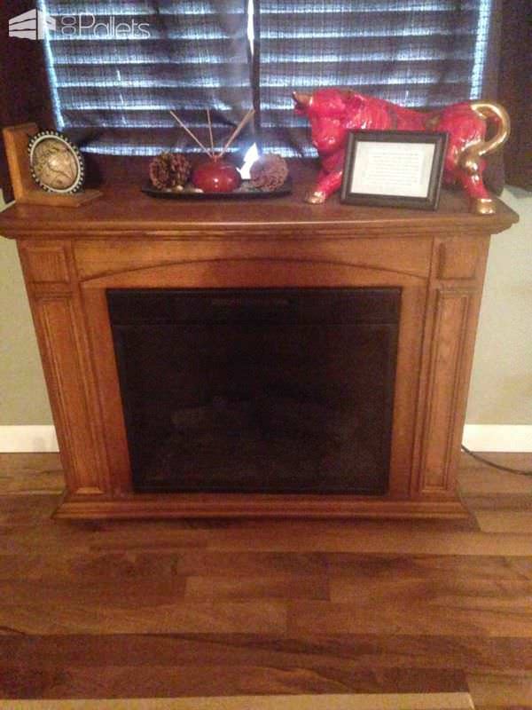 Entertainment Tv Stand & Faux Fireplace From Recycled Pallets Pallet TV Stands & Racks Entertainment Tv Stand & Faux Fireplace From Recycled Pallets Pallet TV Stands & Racks