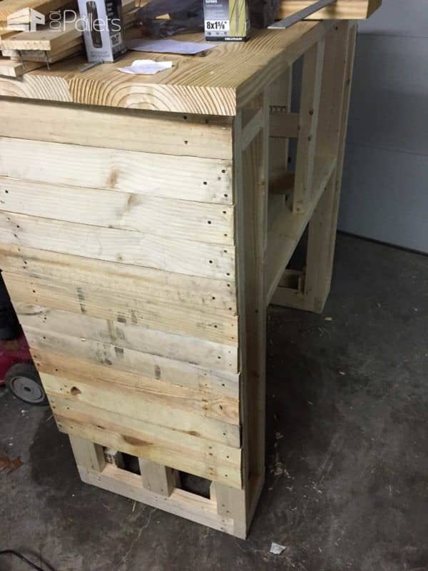 Entertainment Tv Stand & Faux Fireplace From Recycled Pallets Pallet TV Stands & Racks Entertainment Tv Stand & Faux Fireplace From Recycled Pallets Pallet TV Stands & Racks