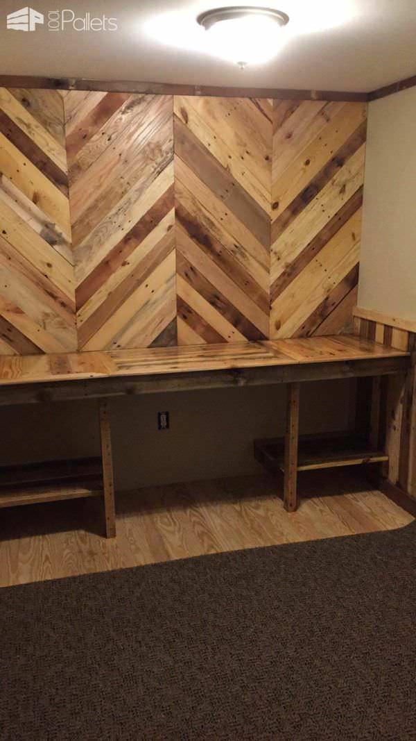 How I Built My Pallet Office (Desk & Walls) Pallet Desks & Pallet Tables How I Built My Pallet Office (Desk & Walls) Pallet Desks & Pallet Tables