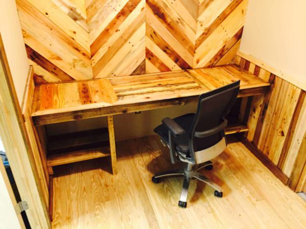 How I Built My Pallet Office (Desk & Walls) Pallet Desks & Pallet Tables How I Built My Pallet Office (Desk & Walls) Pallet Desks & Pallet Tables
