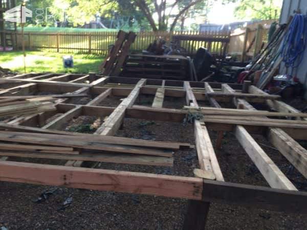How I Made a Pallet Deck Pallet Terraces & Pallet Patios How I Made a Pallet Deck Pallet Terraces & Pallet Patios