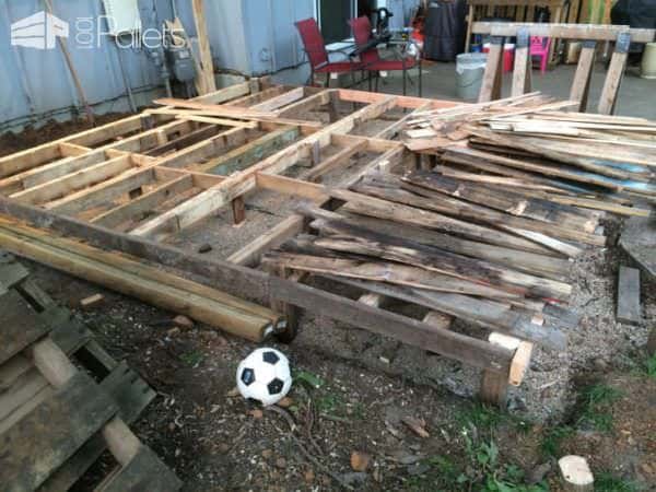 How I Made a Pallet Deck Pallet Terraces & Pallet Patios How I Made a Pallet Deck Pallet Terraces & Pallet Patios
