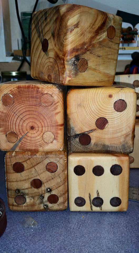 Make a Pallet Yard Yahtzee Dice Set Fun Pallet Crafts for Kids Make a Pallet Yard Yahtzee Dice Set Fun Pallet Crafts for Kids