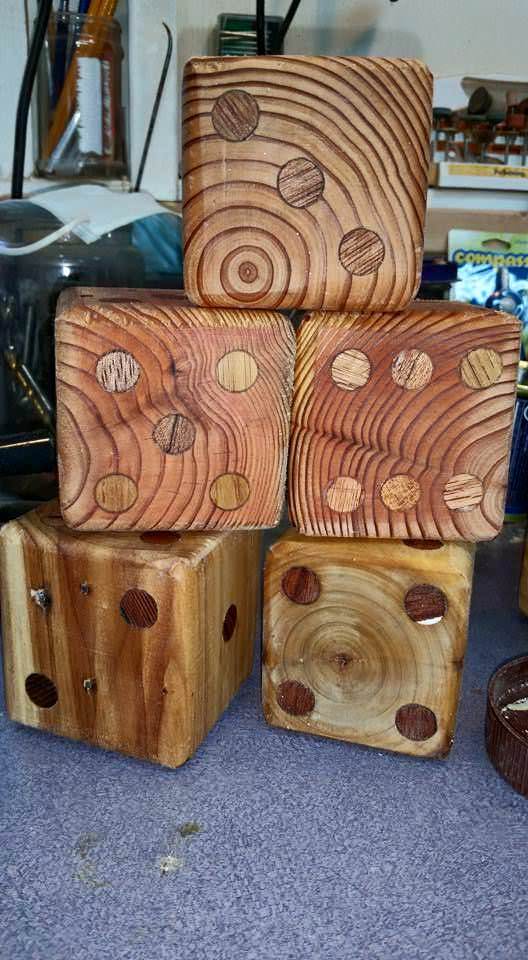Make a Pallet Yard Yahtzee Dice Set Fun Pallet Crafts for Kids Make a Pallet Yard Yahtzee Dice Set Fun Pallet Crafts for Kids