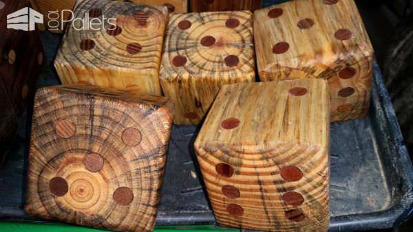 Make a Pallet Yard Yahtzee Dice Set Fun Pallet Crafts for Kids Make a Pallet Yard Yahtzee Dice Set Fun Pallet Crafts for Kids