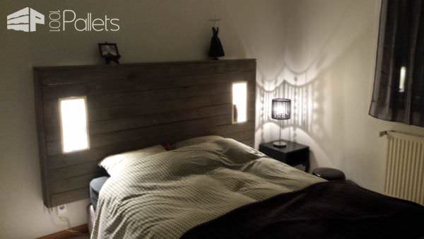 My Pallet Headboard With Lights & Electric Outlet Pallet Beds, Pallet Headboards & Frames My Pallet Headboard With Lights & Electric Outlet Pallet Beds, Pallet Headboards & Frames
