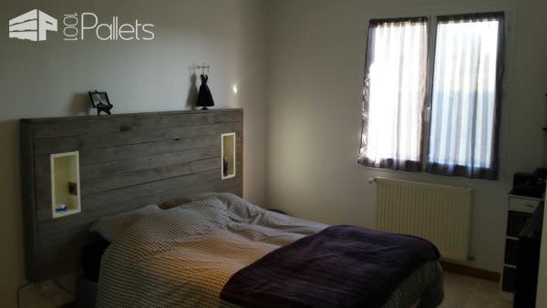 My Pallet Headboard With Lights & Electric Outlet Pallet Beds, Pallet Headboards & Frames My Pallet Headboard With Lights & Electric Outlet Pallet Beds, Pallet Headboards & Frames