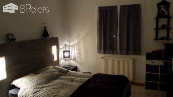 My Pallet Headboard With Lights & Electric Outlet Pallet Beds, Pallet Headboards & Frames My Pallet Headboard With Lights & Electric Outlet Pallet Beds, Pallet Headboards & Frames