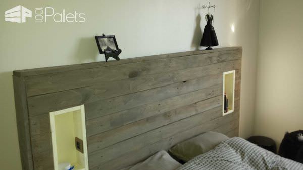 My Pallet Headboard With Lights & Electric Outlet Pallet Beds, Pallet Headboards & Frames My Pallet Headboard With Lights & Electric Outlet Pallet Beds, Pallet Headboards & Frames