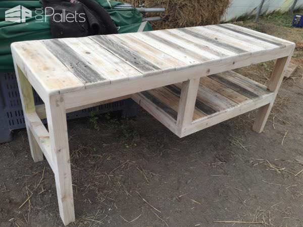 Pallet Desk With Integrated Shelf Pallet Desks & Pallet Tables Pallet Desk With Integrated Shelf Pallet Desks & Pallet Tables