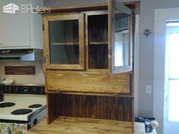 Pallet Kitchen Hutch Pallet Cabinets & Wardrobes Pallet Kitchen Hutch Pallet Cabinets & Wardrobes