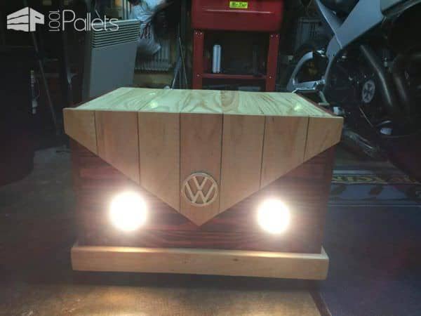 A Pallet Chest That Looks like a Vintage Van Pallet Boxes & Chests A Pallet Chest That Looks like a Vintage Van Pallet Boxes & Chests