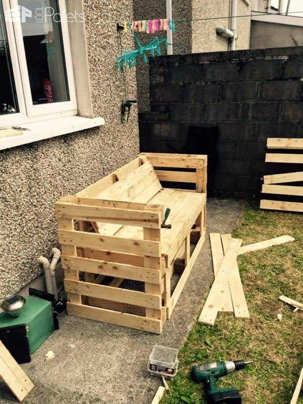 Garden Pallet Bench Lounges & Garden Sets Pallet Benches, Pallet Chairs & Stools Garden Pallet Bench Lounges & Garden Sets Pallet Benches, Pallet Chairs & Stools