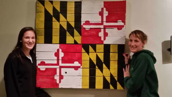 Maryland State Flag Project With My Daughter & Wife Pallet Wall Decor & Pallet Painting Maryland State Flag Project With My Daughter & Wife Pallet Wall Decor & Pallet Painting