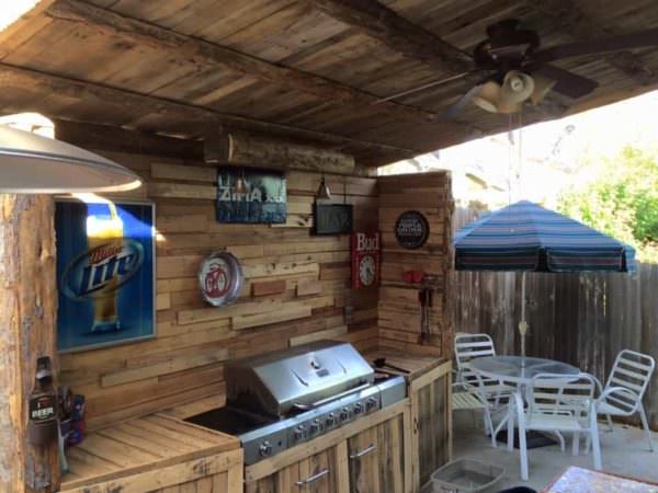 My Summer Pallet Project: Outdoor Kitchen Pallet Sheds, Cabins, Huts & Playhouses 