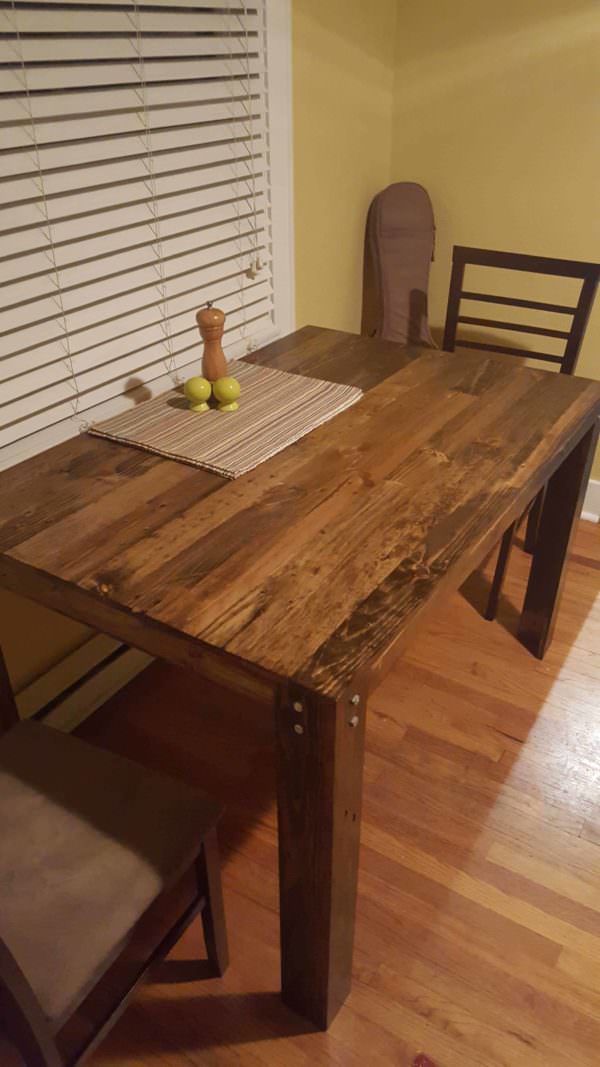 Pallet Dining Table. First Diy Project! Pallet Desks & Pallet Tables Pallet Dining Table. First Diy Project! Pallet Desks & Pallet Tables
