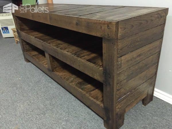 Pallet Entertainment Unit Pallet TV Stands & Racks Pallet Entertainment Unit Pallet TV Stands & Racks