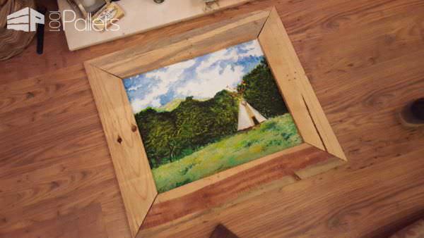 Pallet Picture Frame Pallet Wall Decor & Pallet Painting Pallet Picture Frame Pallet Wall Decor & Pallet Painting