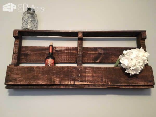 Rustic Pallet Wine Rack For 10 Bottles & 7 Glasses Pallet Shelves & Pallet Coat Hangers Rustic Pallet Wine Rack For 10 Bottles & 7 Glasses Pallet Shelves & Pallet Coat Hangers