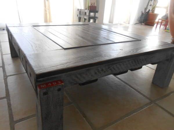 Table Basse Palette Et Pin Douglas / Pallet & Douglas Fir Coffee Table Pallet Coffee Tables Table Basse Palette Et Pin Douglas / Pallet & Douglas Fir Coffee Table Pallet Coffee Tables