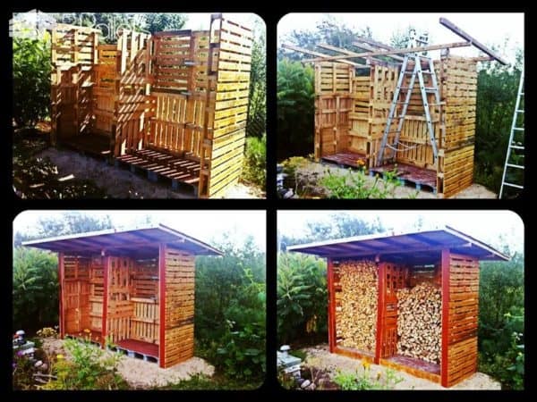 Top 10 Inspirations to Make Your Log Shed From Pallets Pallet Sheds, Cabins, Huts & Playhouses Top 10 Inspirations to Make Your Log Shed From Pallets Pallet Sheds, Cabins, Huts & Playhouses