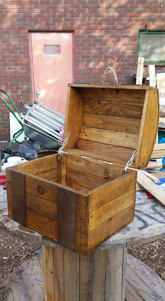 Treasure Chest Out of Repurposed Pallet Wood Pallet Boxes & Chests Treasure Chest Out of Repurposed Pallet Wood Pallet Boxes & Chests
