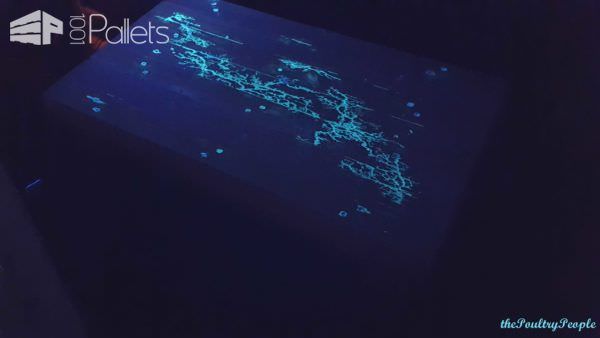 Chunky Pallet Coffee Table With Glow In The Dark Resin Pallet Coffee Tables Chunky Pallet Coffee Table With Glow In The Dark Resin Pallet Coffee Tables