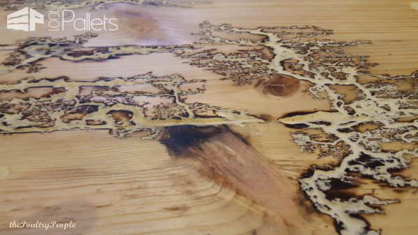 Chunky Pallet Coffee Table With Glow In The Dark Resin Pallet Coffee Tables Chunky Pallet Coffee Table With Glow In The Dark Resin Pallet Coffee Tables