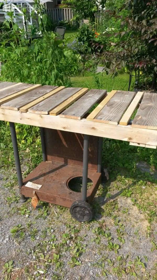 My Old Bbq Remade into a Rustic Serving Cart Lounges & Garden Sets Pallet Desks & Pallet Tables My Old Bbq Remade into a Rustic Serving Cart Lounges & Garden Sets Pallet Desks & Pallet Tables