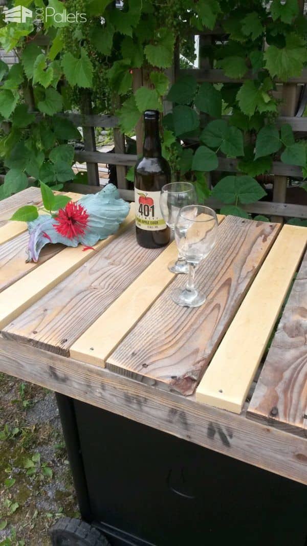 My Old Bbq Remade into a Rustic Serving Cart Lounges & Garden Sets Pallet Desks & Pallet Tables My Old Bbq Remade into a Rustic Serving Cart Lounges & Garden Sets Pallet Desks & Pallet Tables