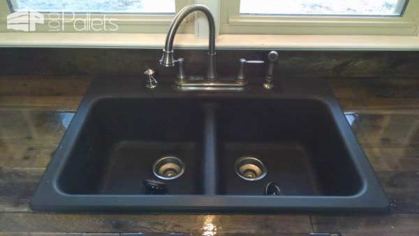 Pallet Countertops & Backsplash Pallet Desks & Pallet Tables Pallet Countertops & Backsplash Pallet Desks & Pallet Tables