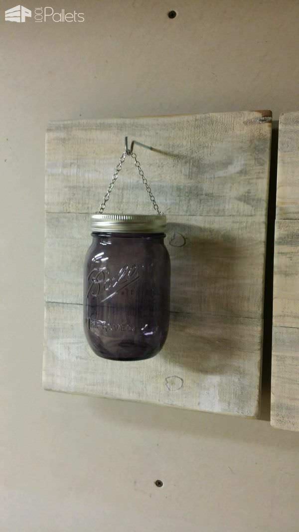 Pallet Used for Mason Jar Candle Holders Pallet Candle Holders Pallet Used for Mason Jar Candle Holders Pallet Candle Holders