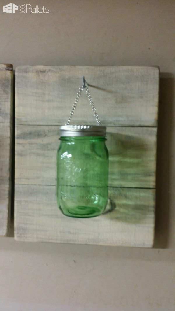 Pallet Used for Mason Jar Candle Holders Pallet Candle Holders Pallet Used for Mason Jar Candle Holders Pallet Candle Holders