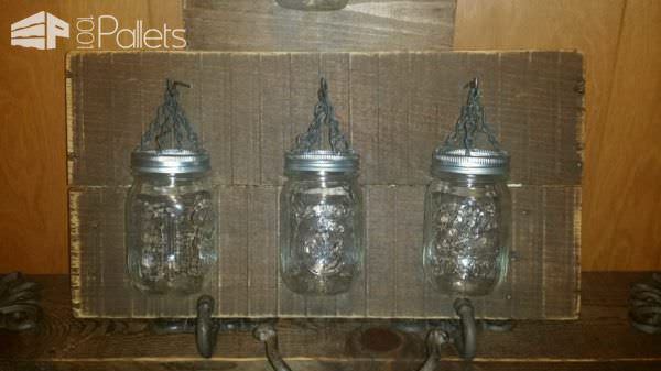 Pallet Used for Mason Jar Candle Holders Pallet Candle Holders Pallet Used for Mason Jar Candle Holders Pallet Candle Holders
