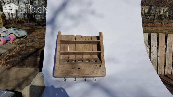 Rustic Coffee or Tea Shelf Made from Only One Recycled Pallet Pallet Shelves & Pallet Coat Hangers Rustic Coffee or Tea Shelf Made from Only One Recycled Pallet Pallet Shelves & Pallet Coat Hangers