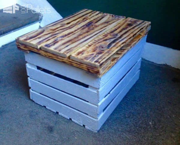 Storage Table Made from a Veg Crate & One Pallet Pallet Boxes & Chests Storage Table Made from a Veg Crate & One Pallet Pallet Boxes & Chests