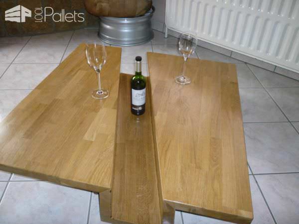 Table Basse Chêne Massif Lamellé-collé / Solid Glulam Oak Coffee Table Pallet Coffee Tables Table Basse Chêne Massif Lamellé-collé / Solid Glulam Oak Coffee Table Pallet Coffee Tables