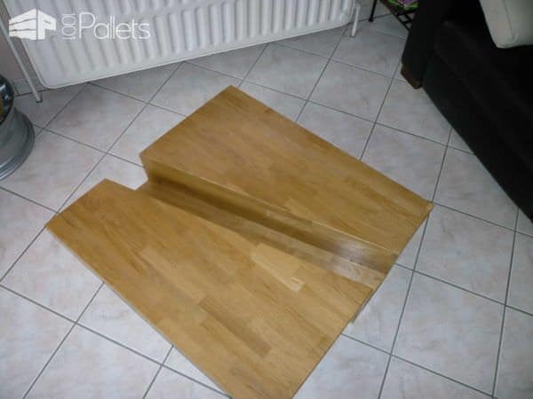 Table Basse Chêne Massif Lamellé-collé / Solid Glulam Oak Coffee Table Pallet Coffee Tables Table Basse Chêne Massif Lamellé-collé / Solid Glulam Oak Coffee Table Pallet Coffee Tables