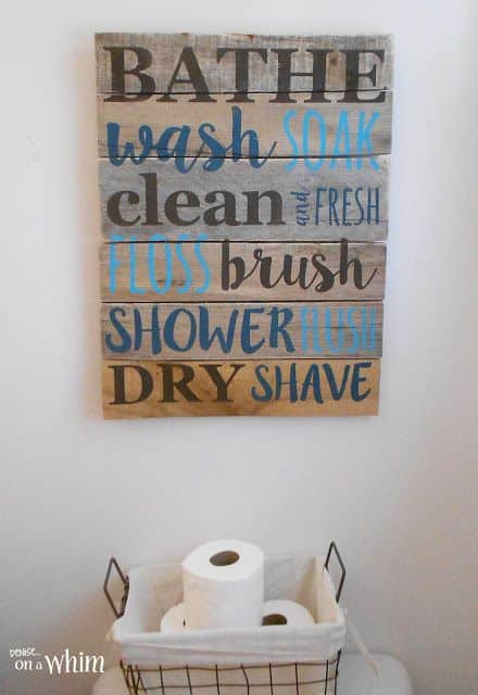 17 Rustic Bathroom Ideas You Can Make With Pallet Wood Pallet Shelves & Pallet Coat Hangers 17 Rustic Bathroom Ideas You Can Make With Pallet Wood Pallet Shelves & Pallet Coat Hangers